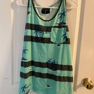 Billabong Aqua Tank with Charcoal Edging